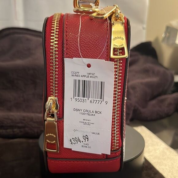 COACH DISNEY MOTIF CRUELLA DE VILLE BOX CROSSBODY COLLECTORS HANDBAG. NWT - Picture 4 of 16